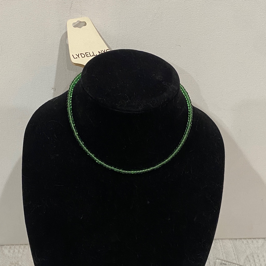 Lydell Nyc Green Beaded Choker Necklace Nwt 18$